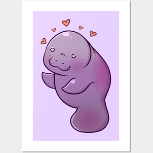 Love Manatee Posters and Art